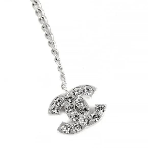 CHANEL | Accessories | Chanel Silver Crystal Heart Belt  display picture 3